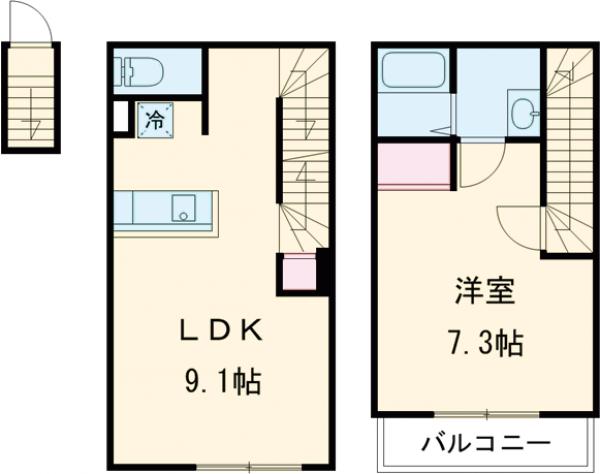 柴又の完工年月(2025年4月)築の賃貸アパートの間取り