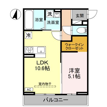 エンテスカリオン・301号室の間取り