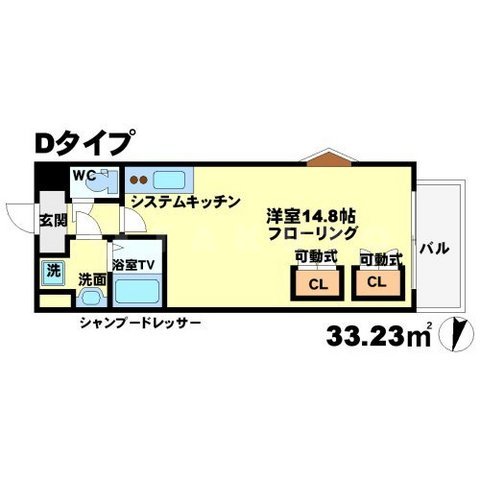 アンフィニ千里山の間取り