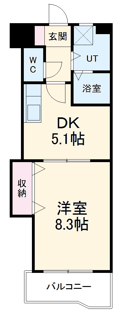 レジデンス黒龍の間取り