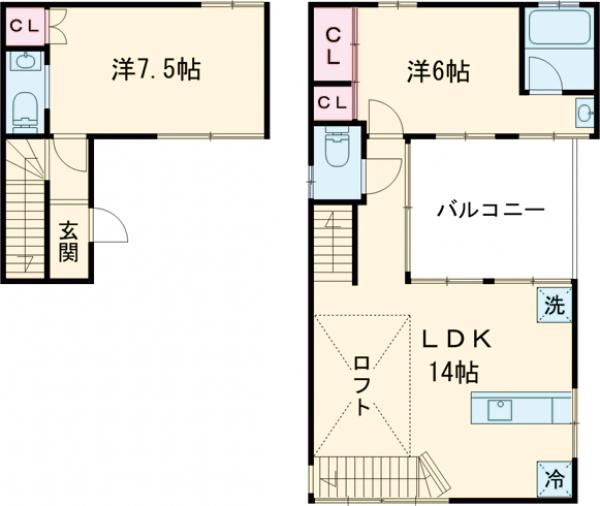 Ｈｈｏｕｓｅ・102号室の間取り