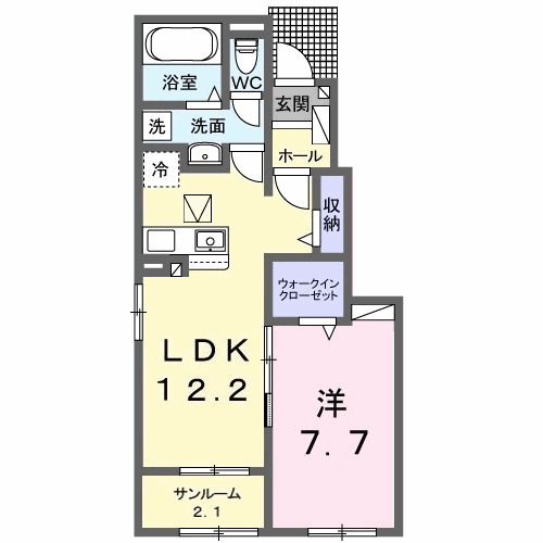 エタニティ・Ａ・01040号室の間取り
