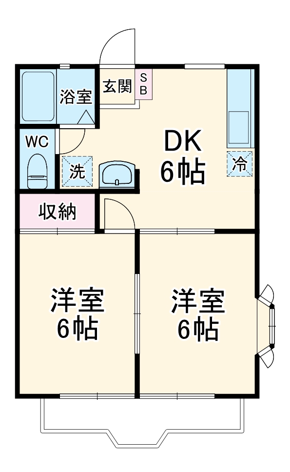 シャトー吹上の間取り