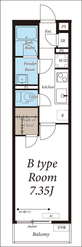 リブリ・津田沼Ⅲの間取り