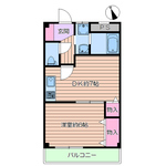 立石の完工年月(1992年9月)築の賃貸マンションの間取り