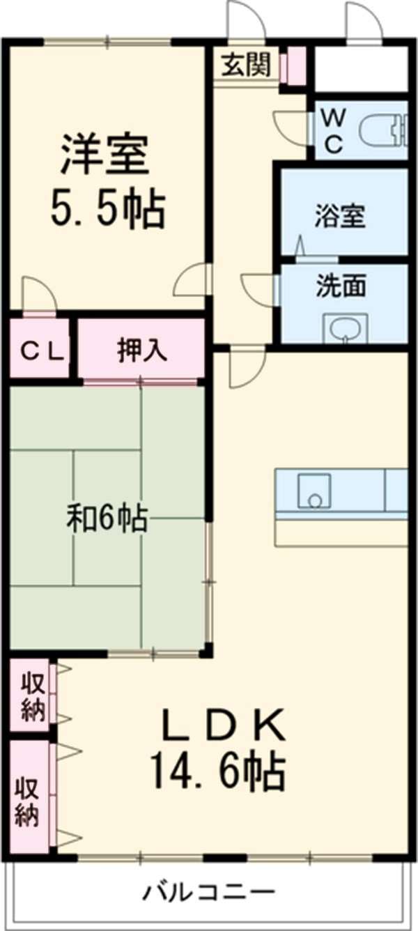 ネオグランデ21の間取り