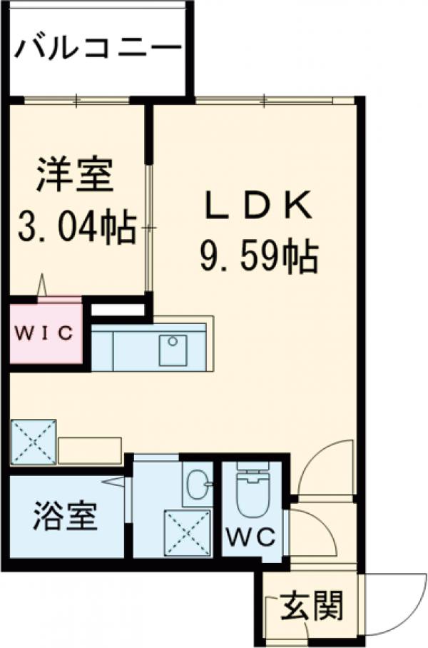 Alivis南福岡southの間取り