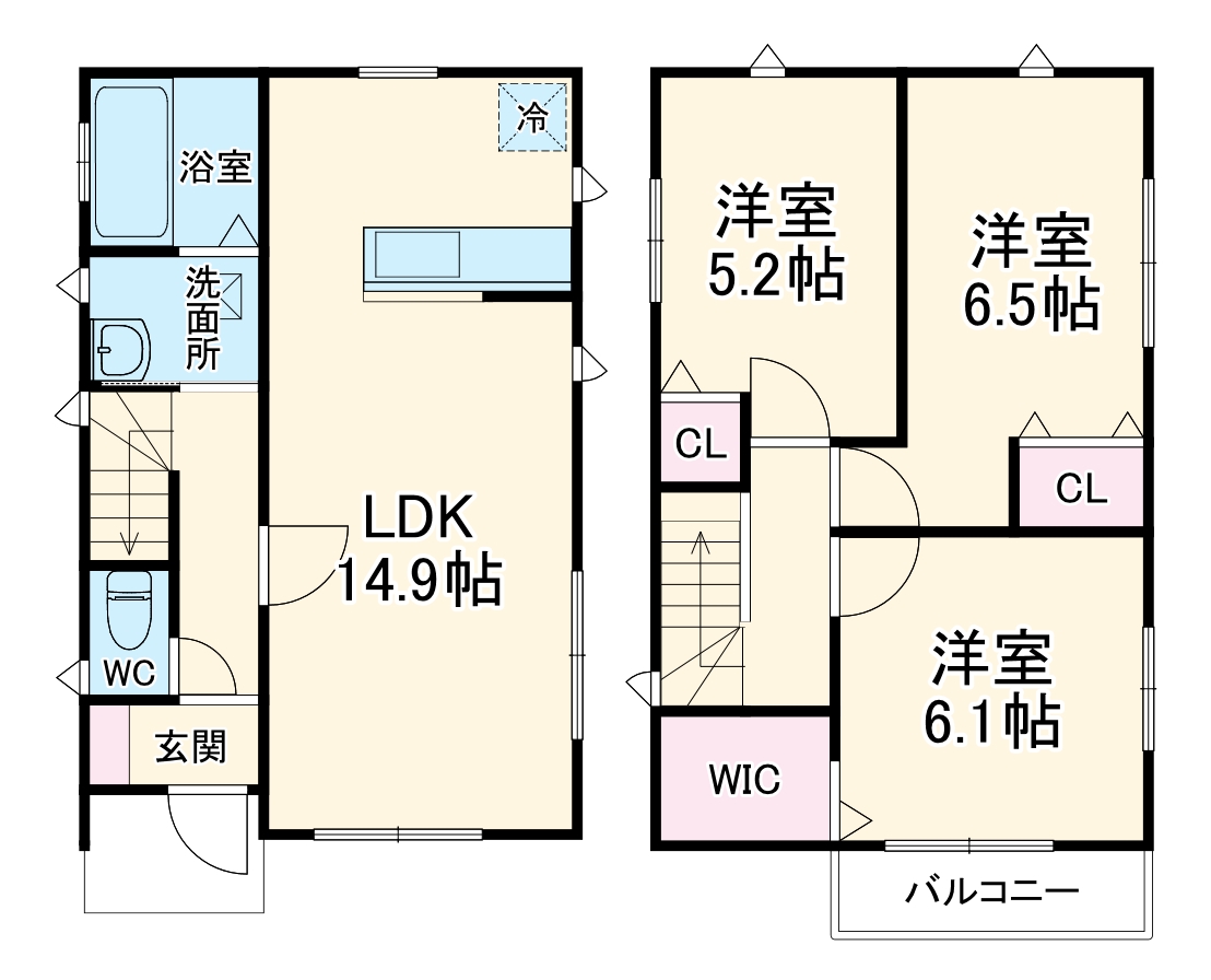 グランソフィア羽生 Cの間取り