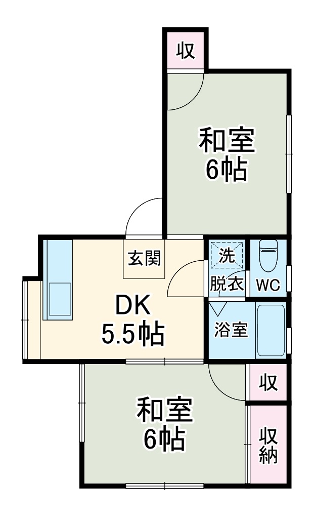 コスモ白鳥の間取り