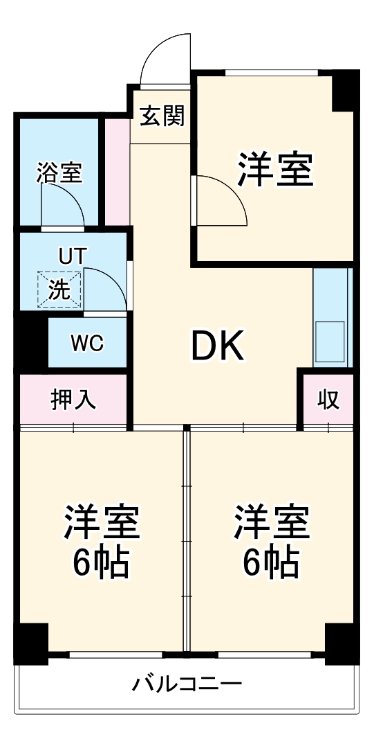シャトー箕面の間取り