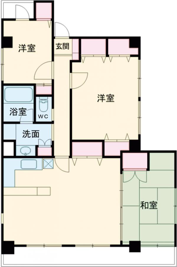 ＦＣマンション・301号室の間取り