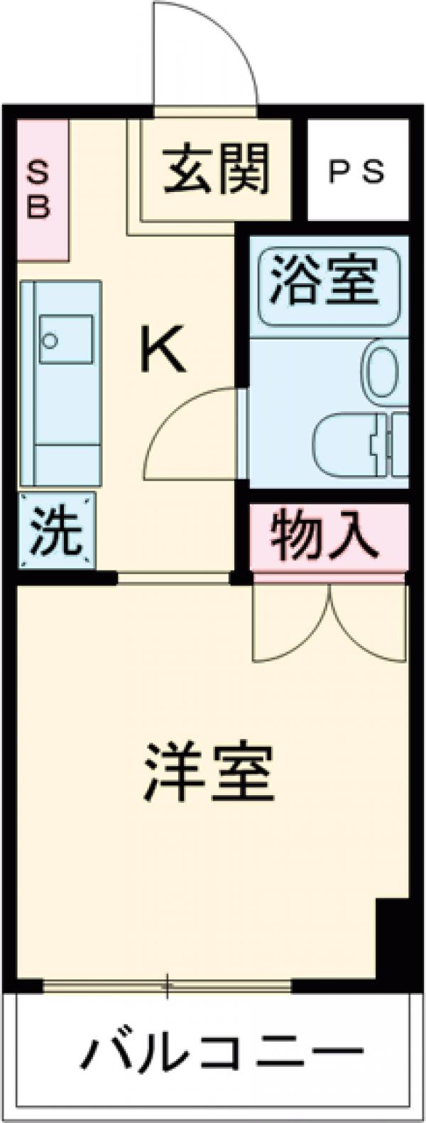 トーシン八王子本町・03030号室の間取り