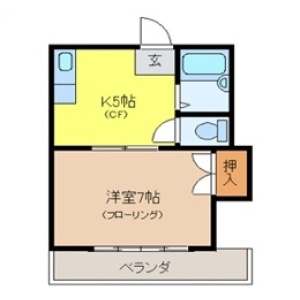 コーポふじの間取り