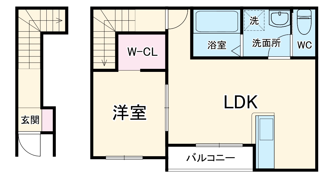 リーブルファイン中志段味・201号室の間取り