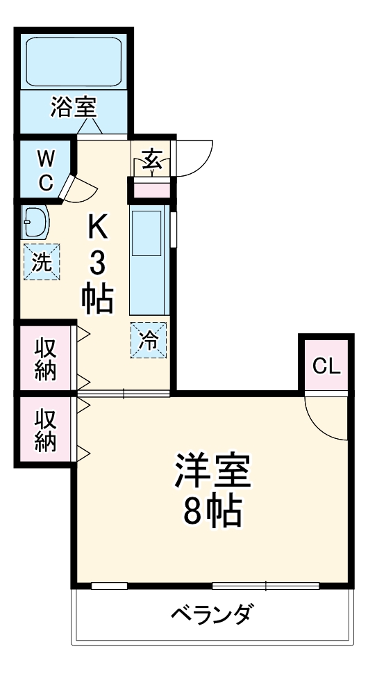 シティハイツ妙音の間取り