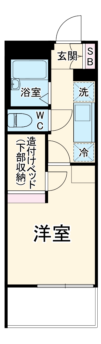 レオパレスリトルリリーの間取り