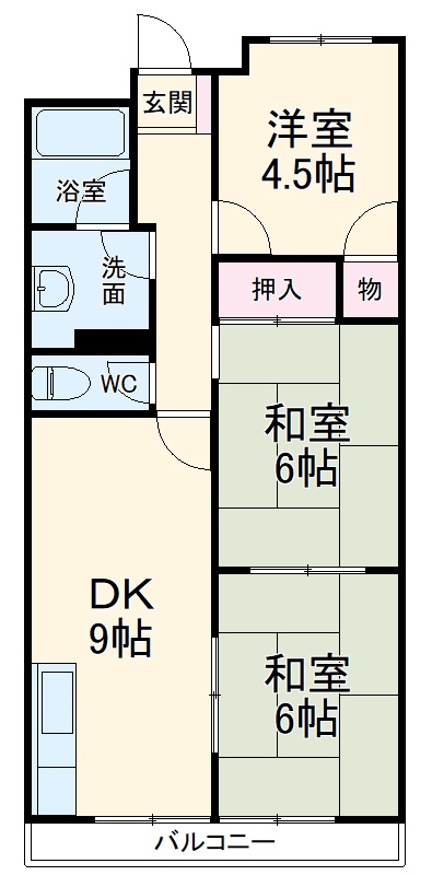 ベルツリー美園の間取り