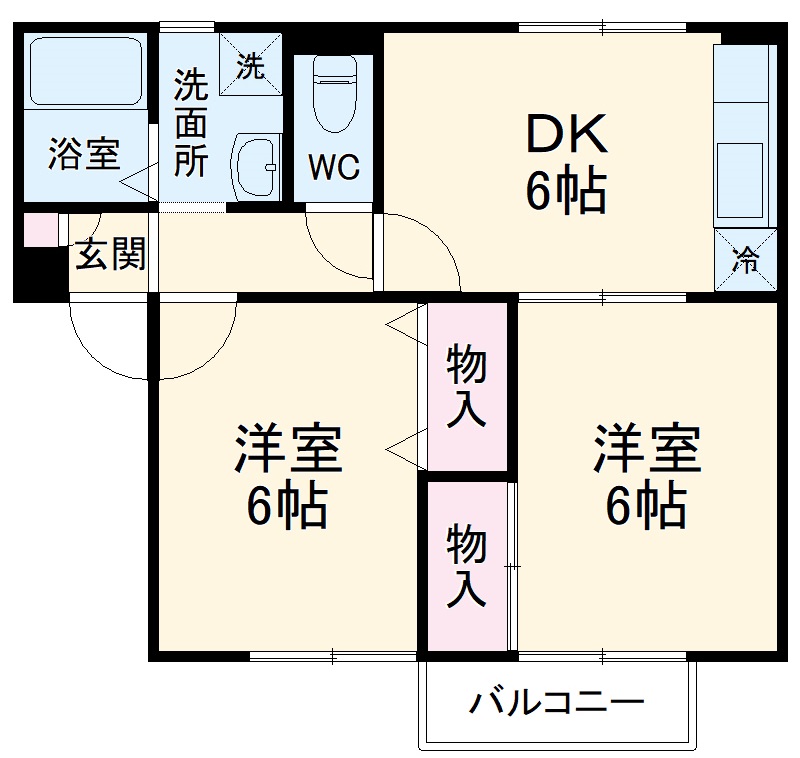 クレアンヌーヴの間取り
