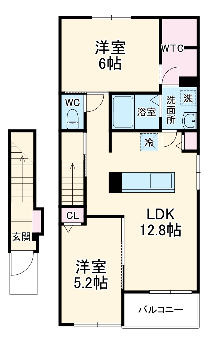 サンライズK Ⅰの間取り
