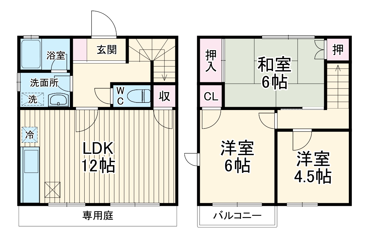 サンヒルズ藤沢2号棟の間取り