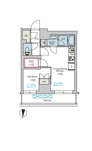 Brillia ist池尻大橋の間取り
