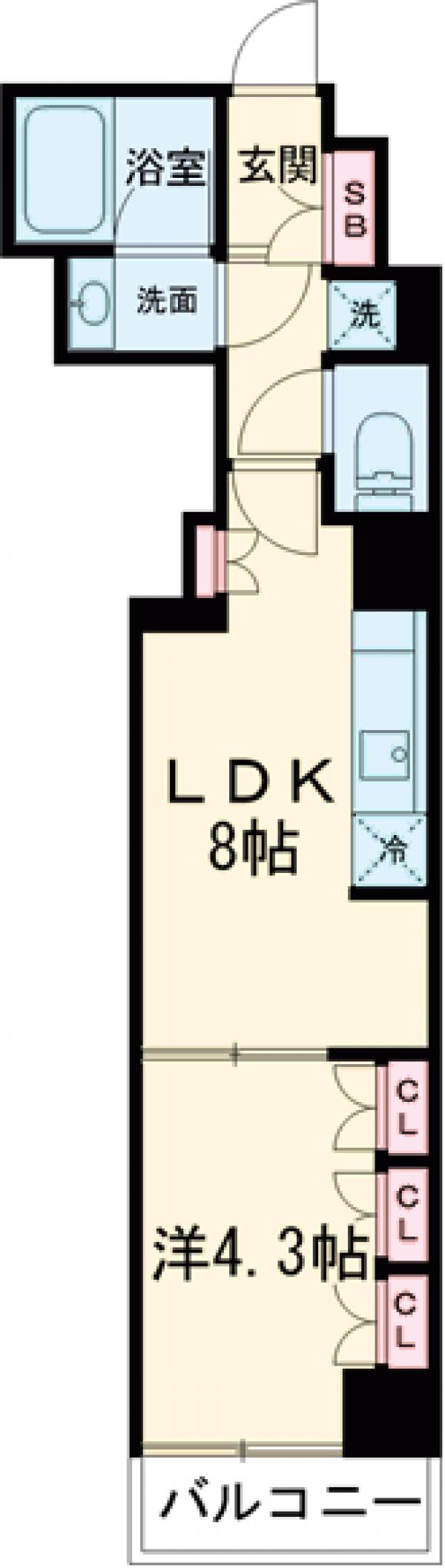 Brillia ist池尻大橋の間取り