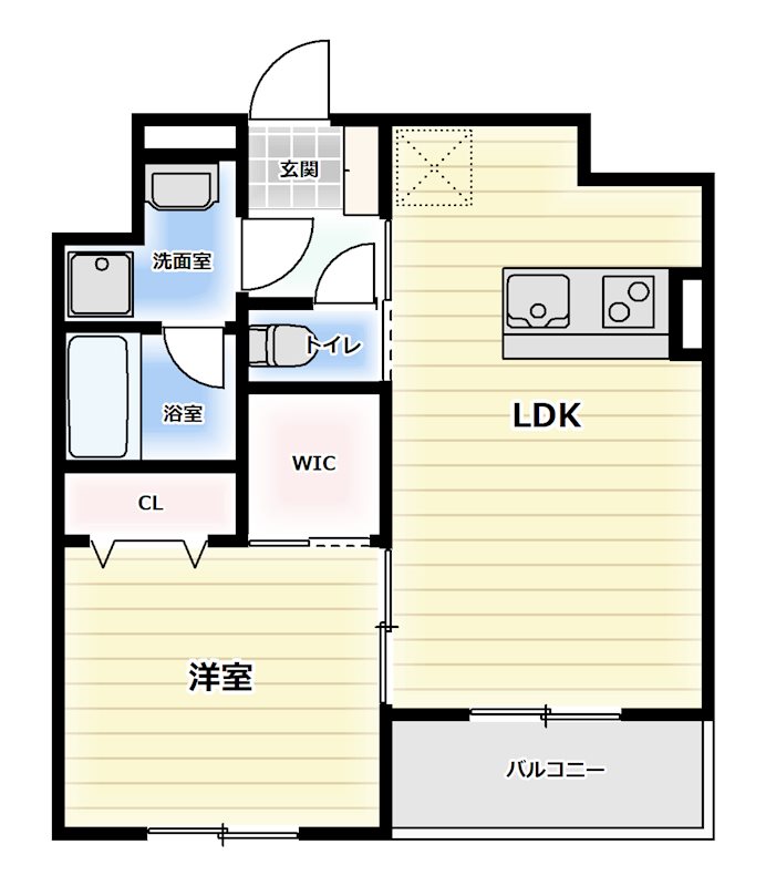 二番町の完工年月(2025年5月)築の賃貸マンションの間取り