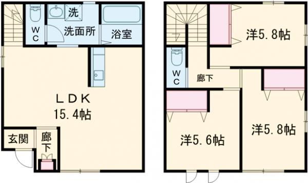 コンフォートCの間取り