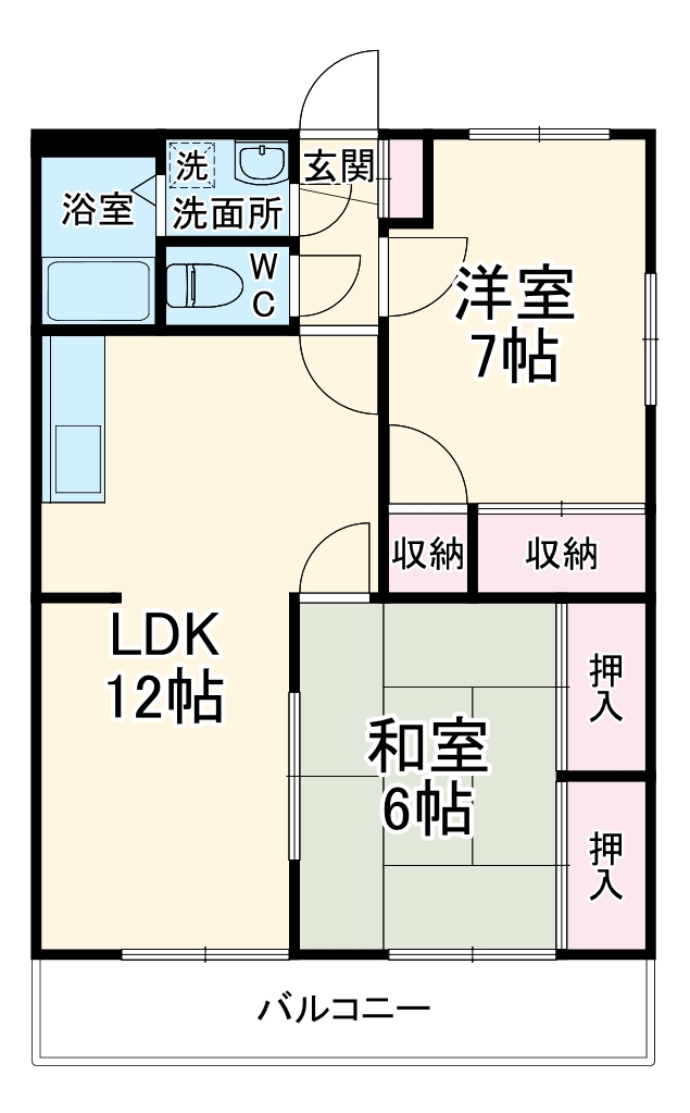アベニールBの間取り