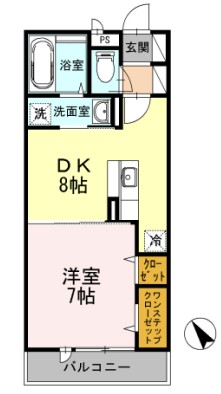 ソシア Bの間取り