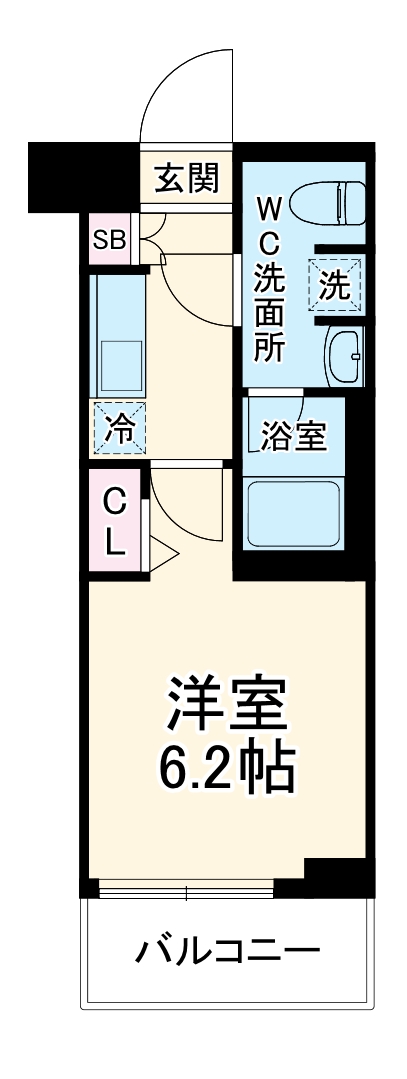 ＭＡＸＩＶ横浜青葉・302号室の間取り
