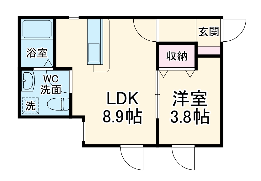 LeGioie本陣駅Ⅲの間取り