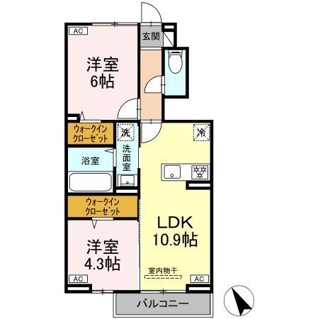 パーシモン グレイスの間取り