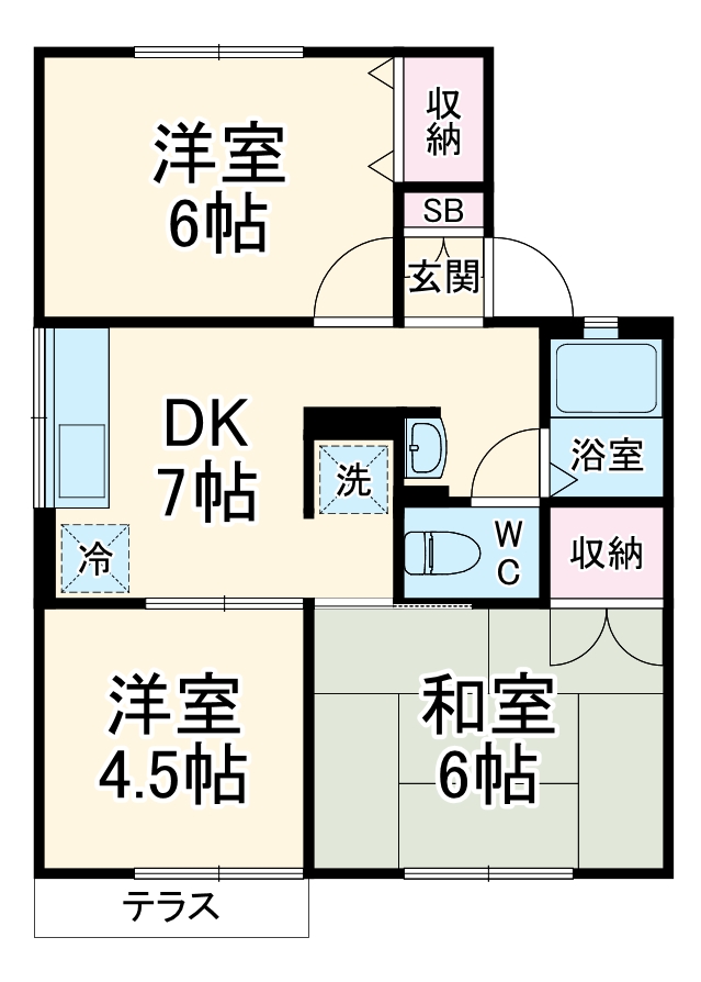 ハイツ須藤Ⅰの間取り