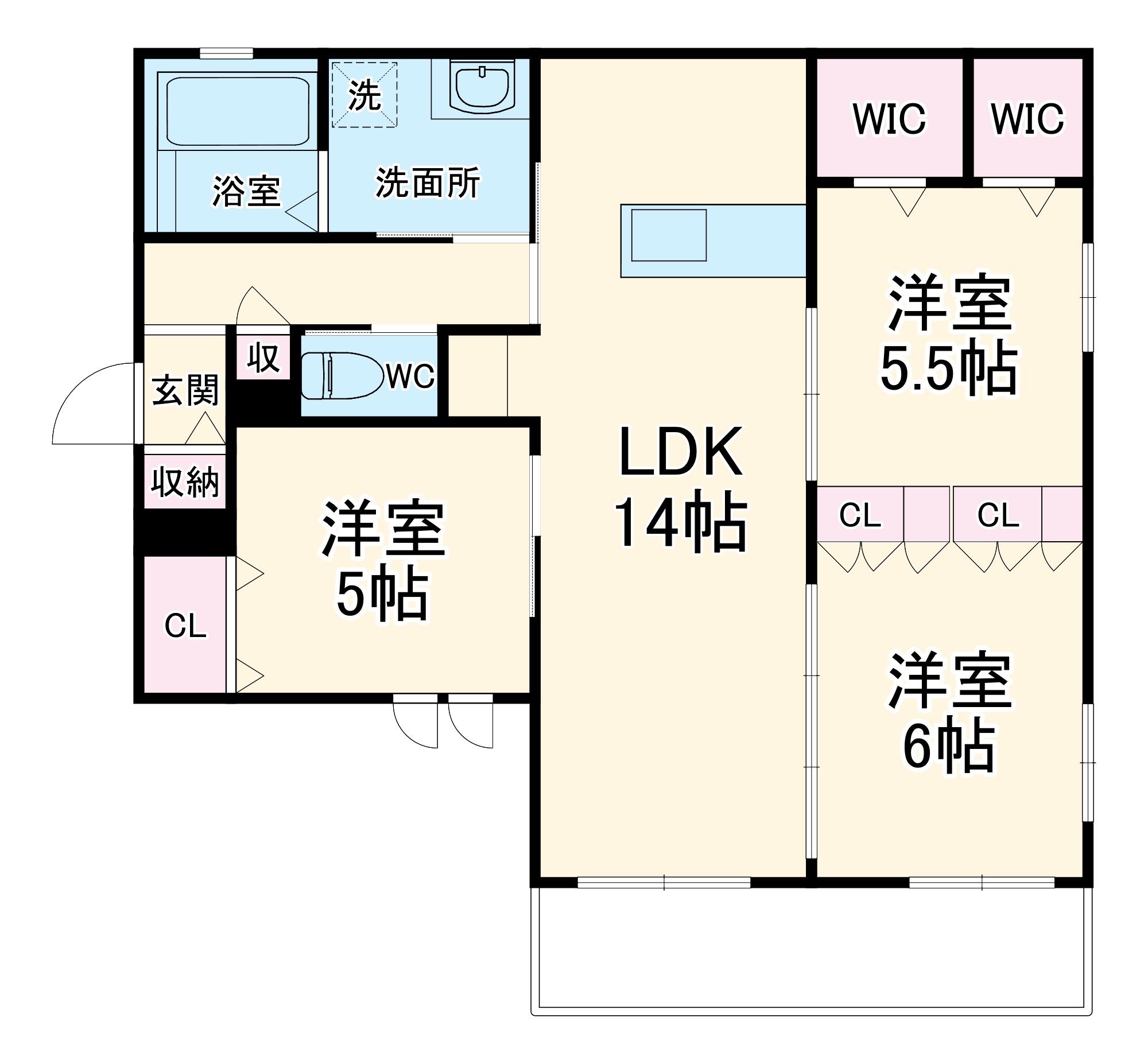 ミュゲットの間取り