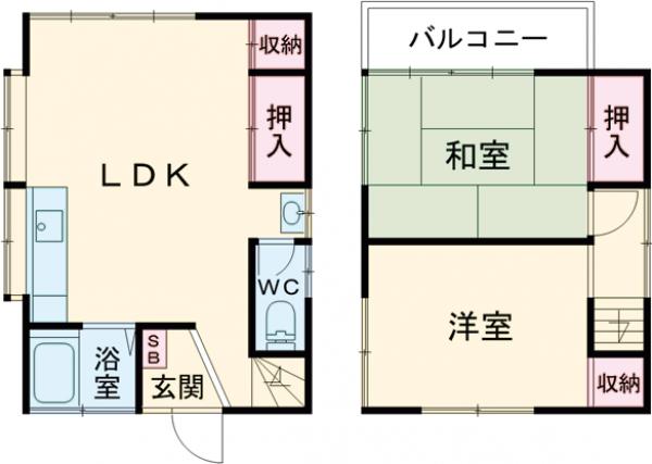 赤塚4丁目戸建ての間取り