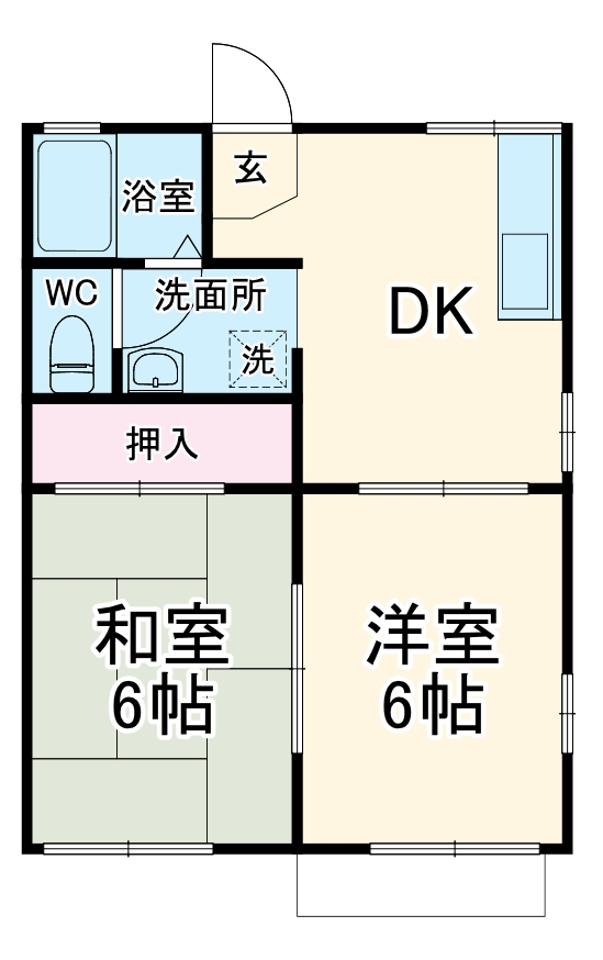グリーンタウン・デンA棟の間取り