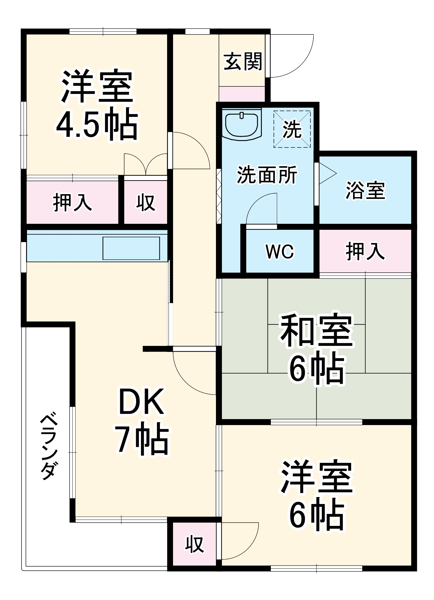 ホンケマンションの間取り