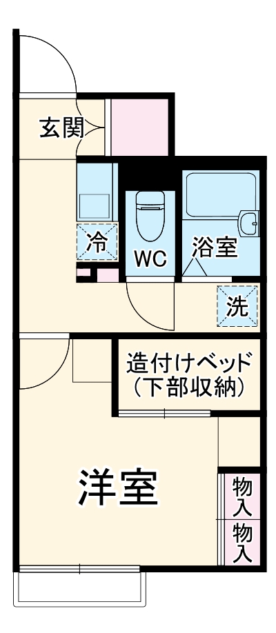 レオパレスグランロシェの間取り
