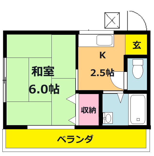 シティハイツ高橋A棟の間取り