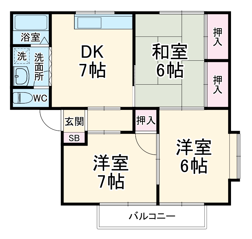 サンハイムの間取り