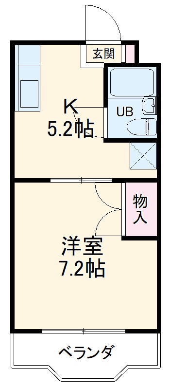 馬込川マンションの間取り