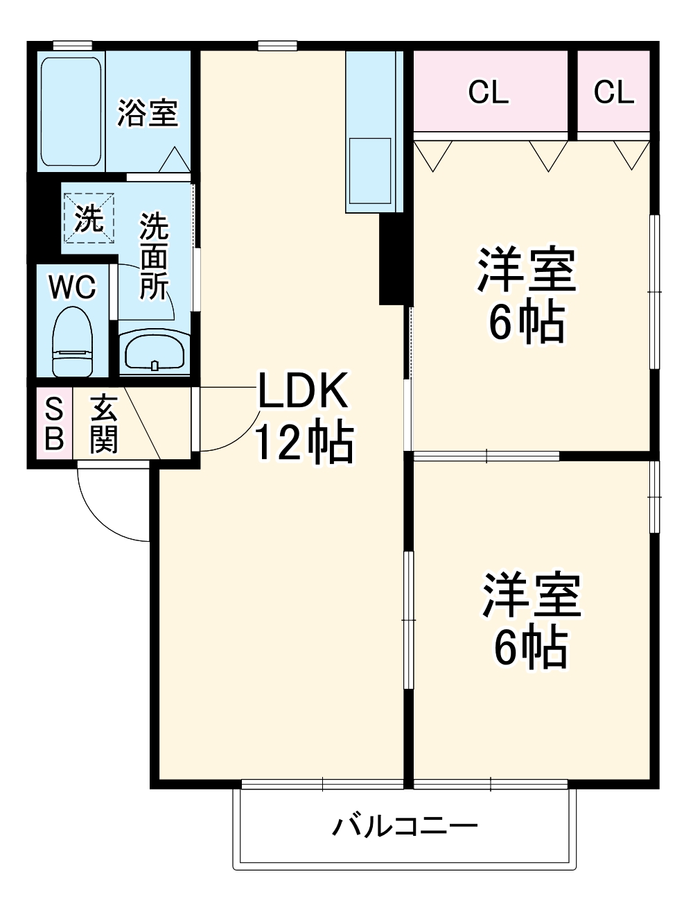 セジュールロッシュの間取り