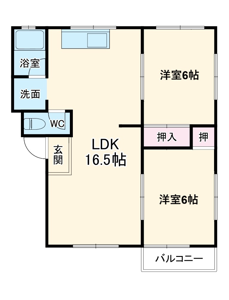 ヴィラルバ・エフ Cの間取り