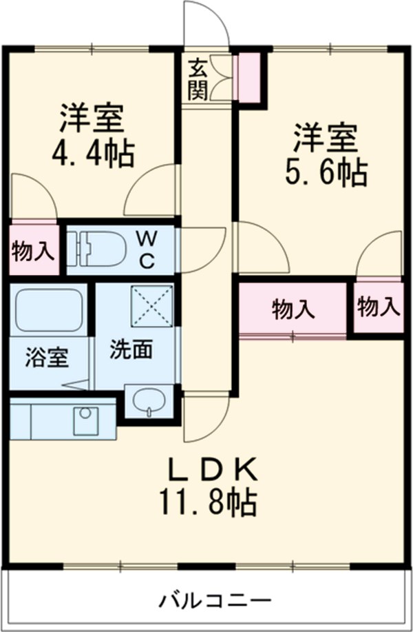 フロントヒルズⅢの間取り