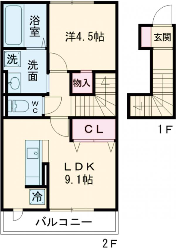 palacio Aの間取り