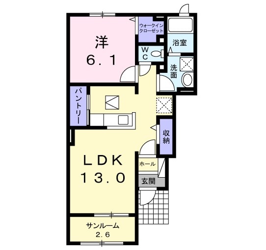 グランテージ小見川EASTの間取り