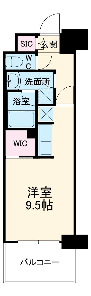 エルスタンザ名駅西の間取り