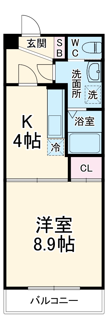 エクシード田町の間取り
