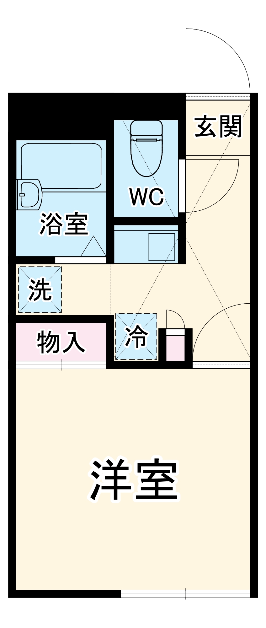 レオパレスEcreの間取り